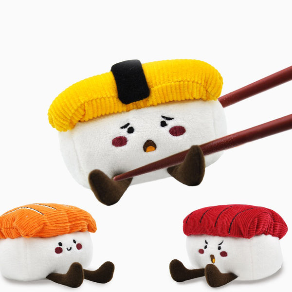Set de 3 peluches sushi pour chien Foodie Japan – HugSmart