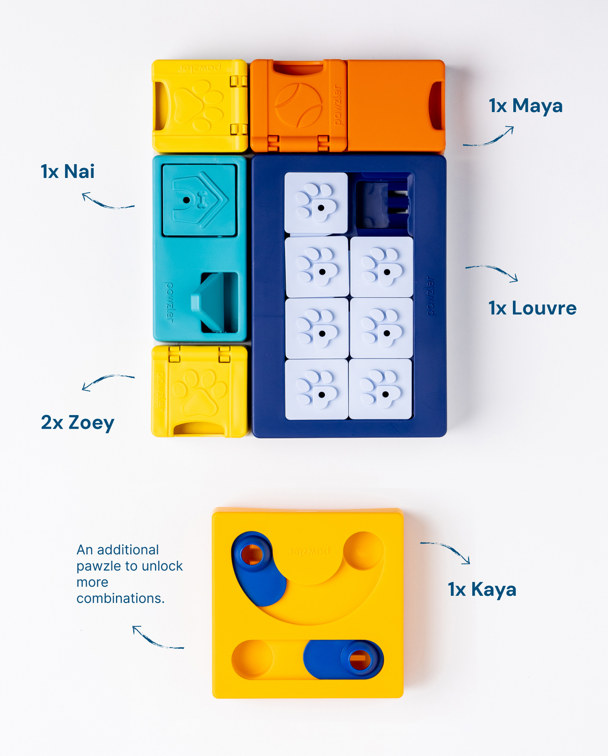 Jeu d'intelligence pour chien & chat Smarty Set – Pawzler – niveau 2