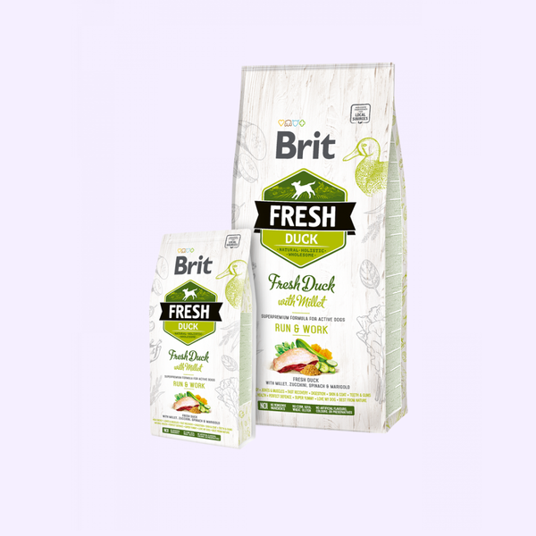 Brit Fresh Duck with Millet Adult Run & Work