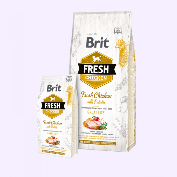 Brit Fresh Chicken with Potato Adult Great Life