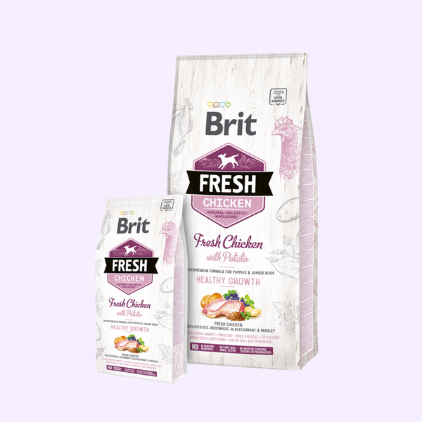 Brit Fresh Chicken with Potato Puppy Healthy Growth