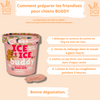 GLACES - Pot de glace pour chien Buddy à la banane et à la myrtille, 66 g