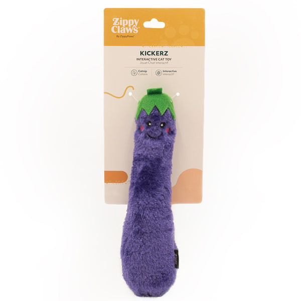 Peluche kicker aubergine avec catnip pour chat – Kickerz – ZippyClaws – photo 3