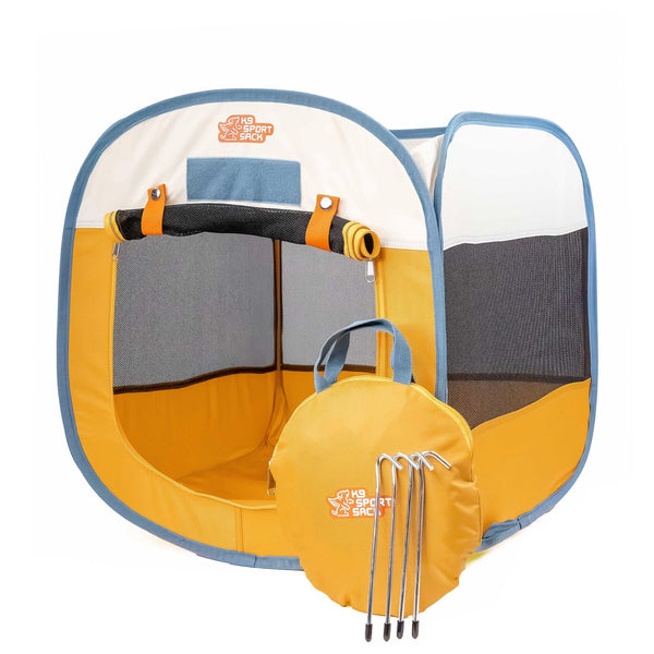 Tente Pliante K9 Sport Sack® Large – Tente de repos pour chien | Bleu ou Jaune