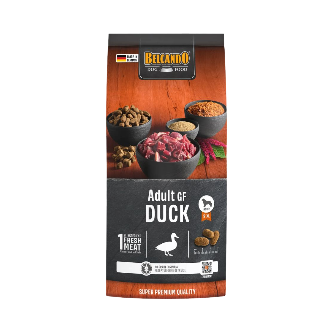 Sac orange et noir Adult GF Duck, canard dessiné