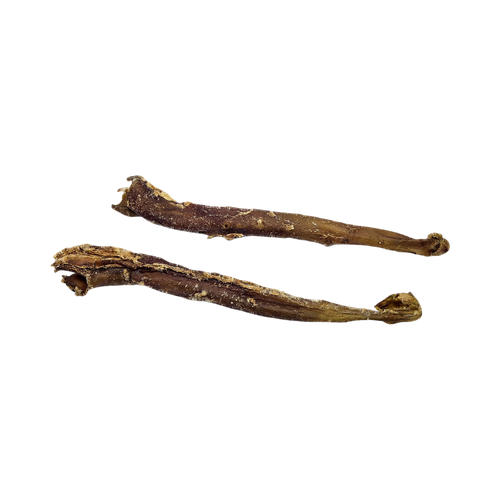 Deux aortes de buffle séchées torsadées