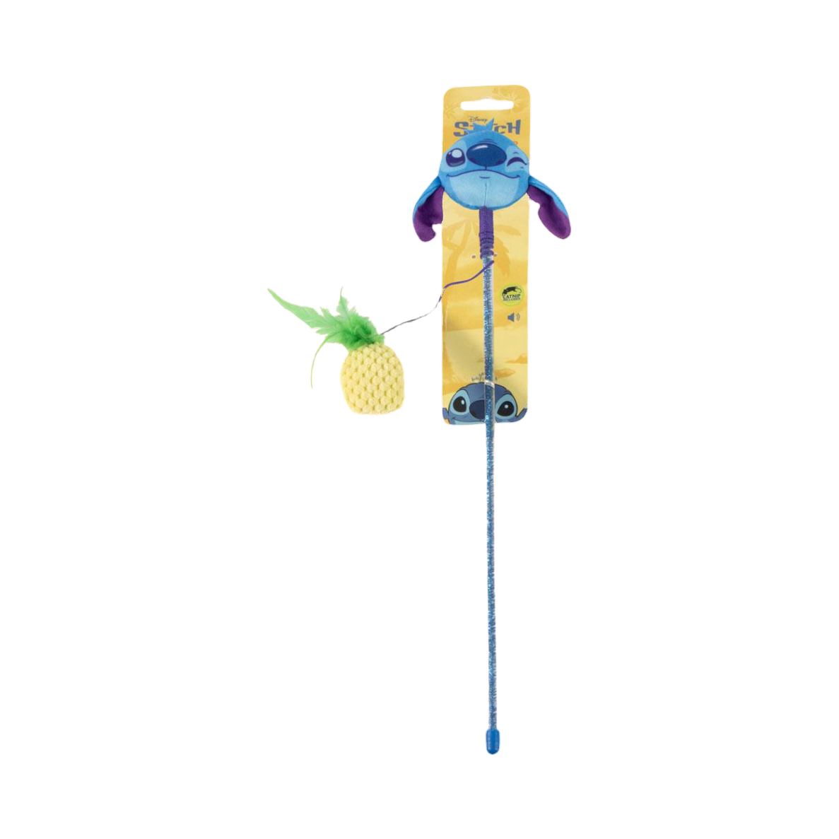 Baguette Stitch sur carton avec ananas pendu à la ficelle
