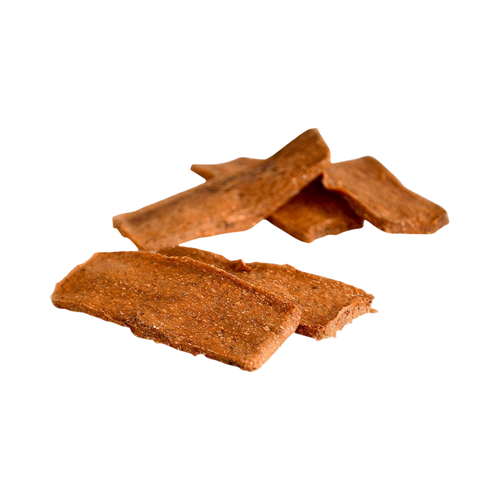 Bandes de carotte séchées orangées empilées