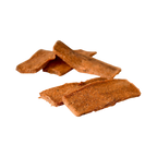 Bandes de patate douce séchées orangées