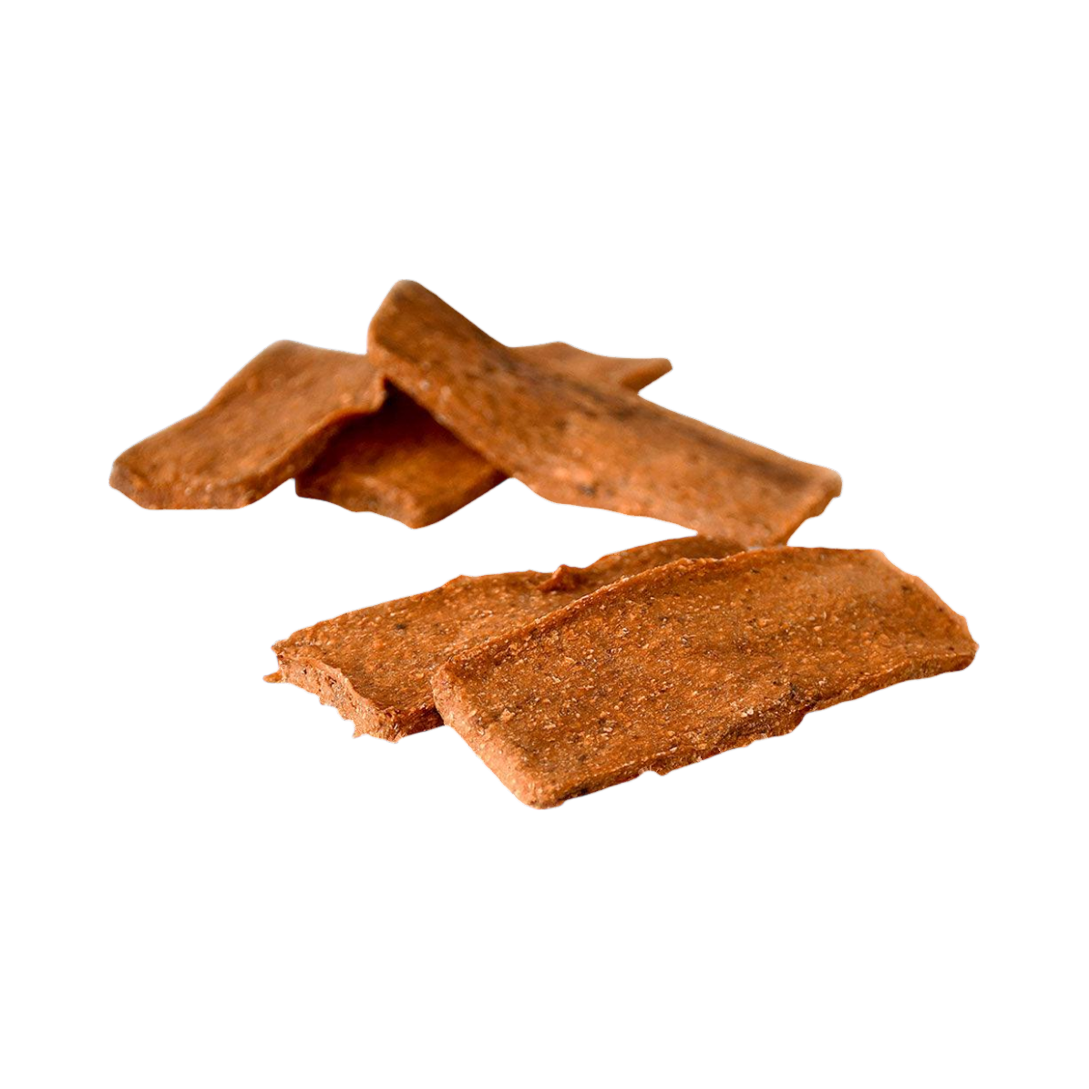 Bandes de patate douce séchées orangées