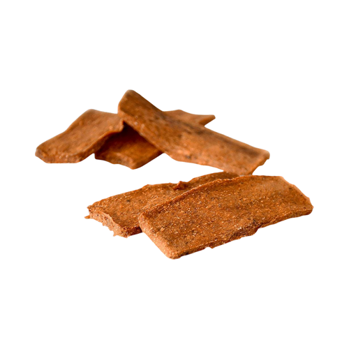 Bandes de patate douce séchées orangées