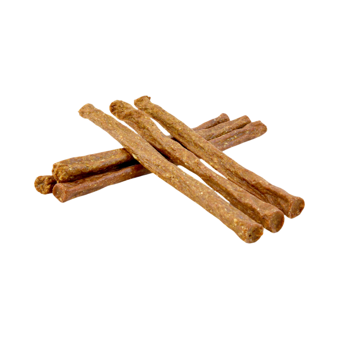 Bâtonnets de bœuf séché croisés en tas