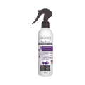 Flacon spray blanc à étiquette violette ornée de silhouettes