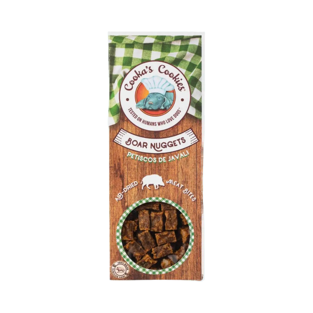 Sachet Cooka's Cookies Boar Nuggets à motif vichy