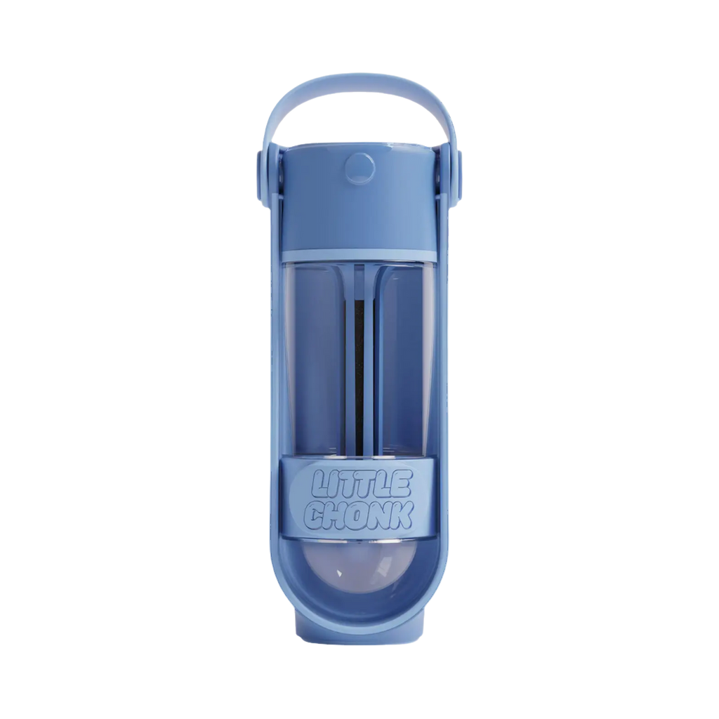Gourde bleu acier vue de face