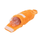 Housse orange ouverte laissant voir la bouteille en plastique