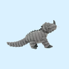 Peluche Géante Rhinocéros-Iguane Quapas! pour Chien