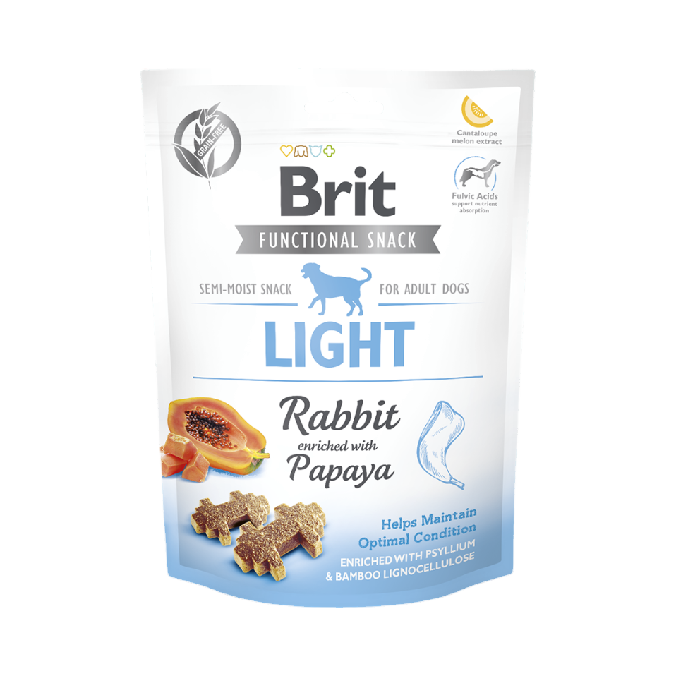 Sachet blanc et bleu ciel Brit Functional Snack Light