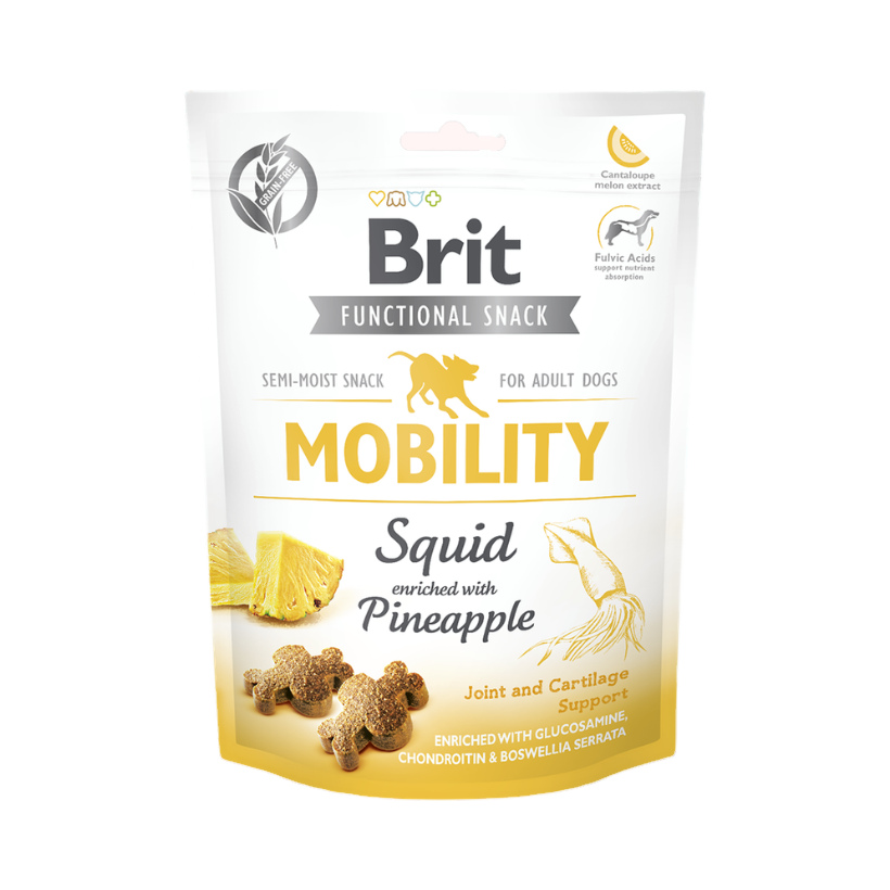 Sachet blanc et jaune Brit Functional Snack Mobility