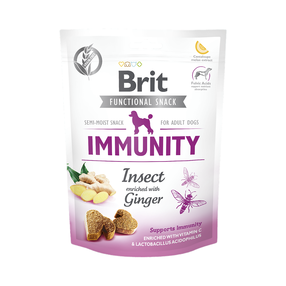 Sachet Brit Functional Snack Immunity insectes et gingembre