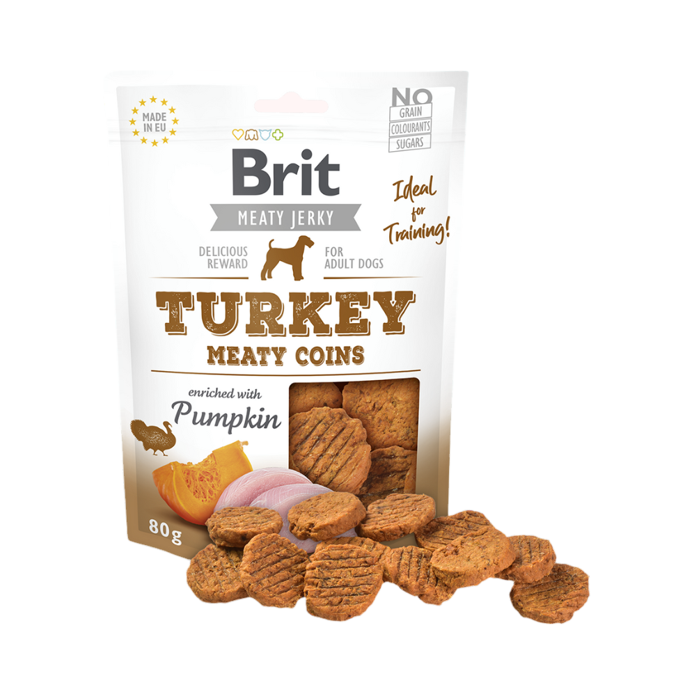 Sachet Brit Turkey Meaty Coins, rondelles de viande et potiron