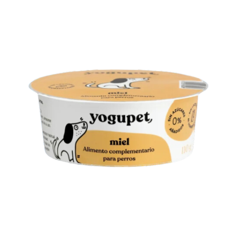 Pot fermé à étiquette jaune miel illustrée