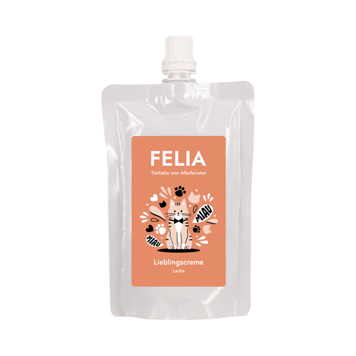 Gourde Felia Lieblingscreme étiquette saumon