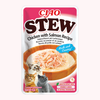 Plat mijoté pour chat poulet & saumon CIAO Stew – Inaba – 40 g