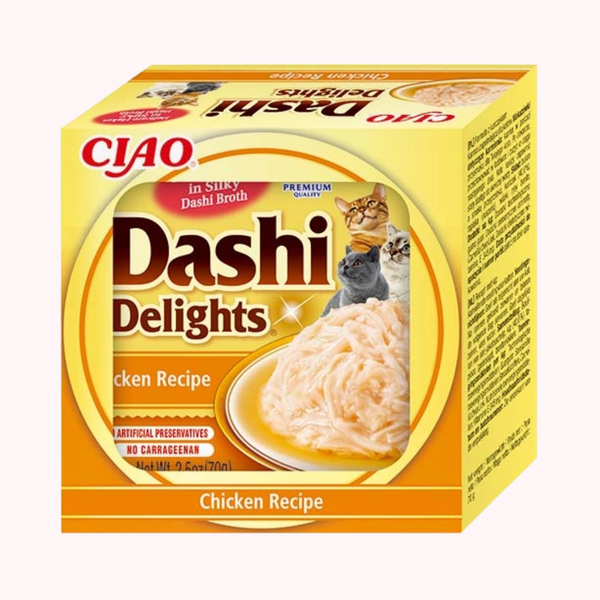 Bouillon pour chat au poulet Dashi Delights – Inaba – 70 g