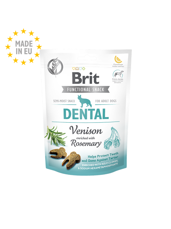 Friandises dentaires pour chien venaison Brit Care Functional Snack – 150 g