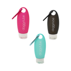 Trois tubes rose, noir et turquoise avec leurs clips