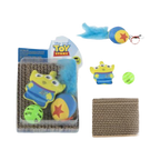 Blister avec griffoir, peluche Alien, jouet à plumes et balle