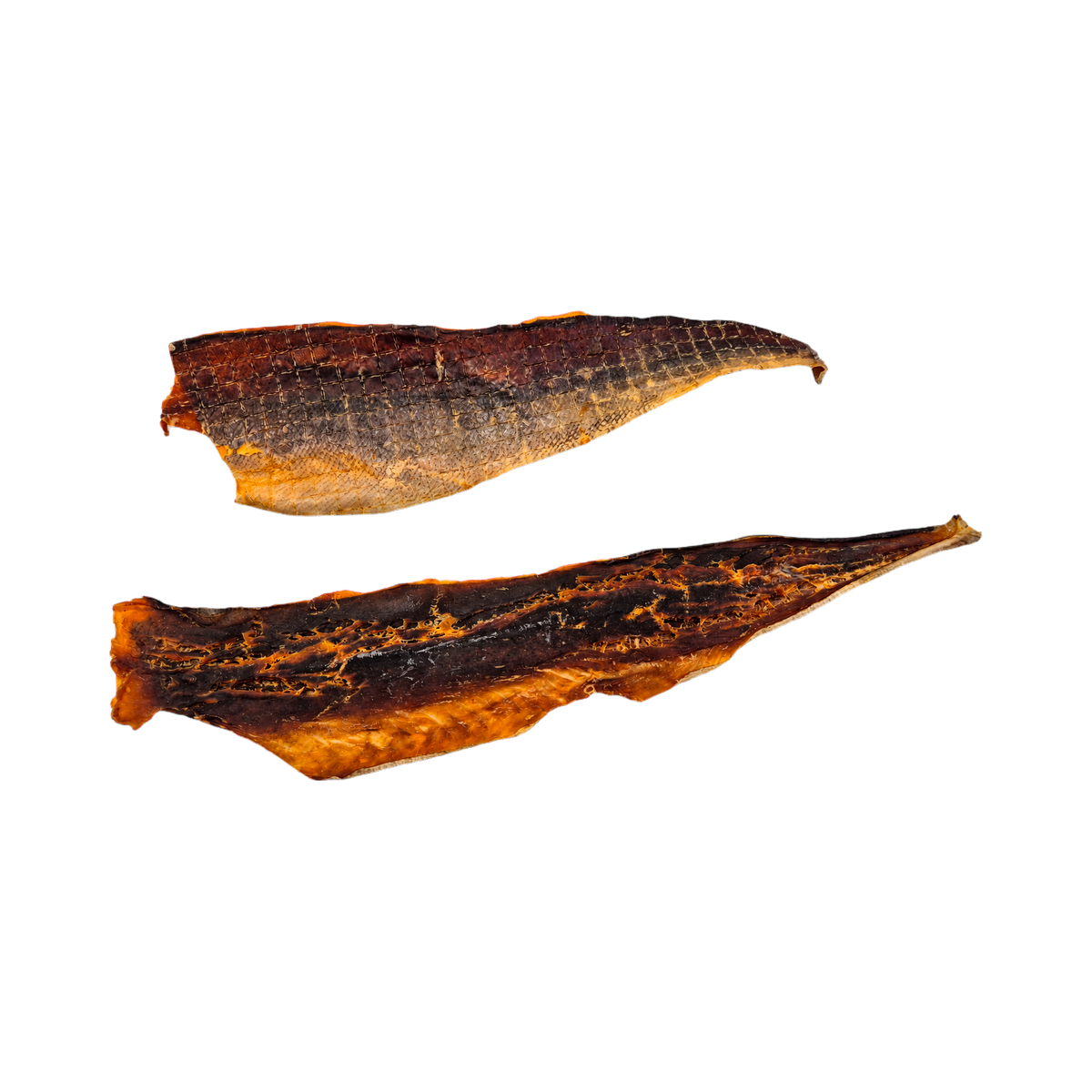 Deux filets de saumon séché orangés
