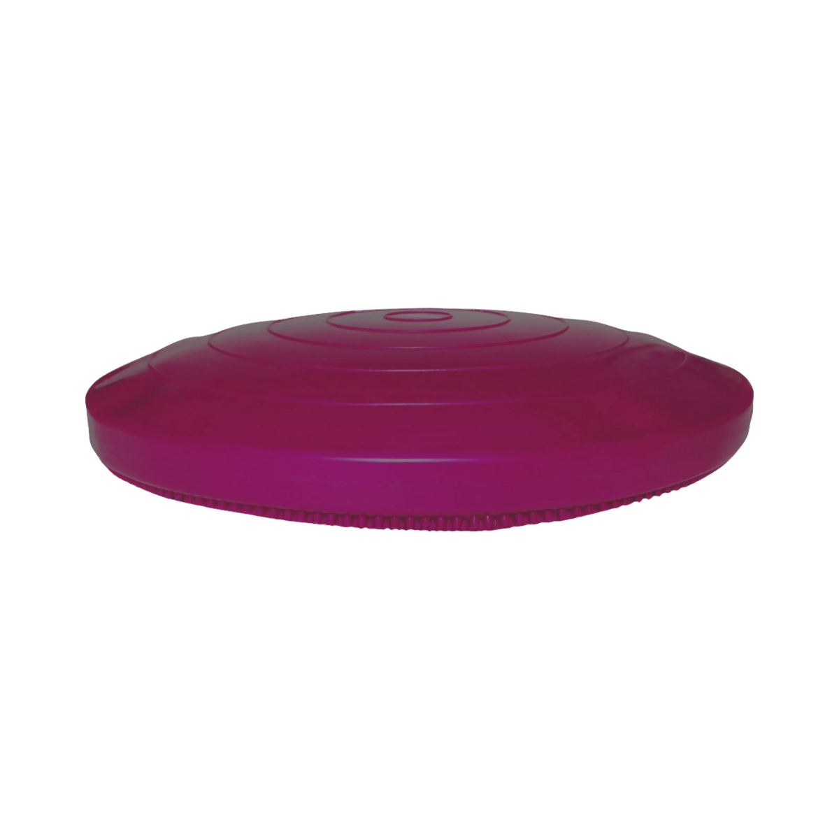 Disque couleur framboise vu de profil
