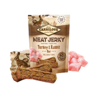 Sachet Carnilove Meat Jerky Turkey & Rabbit avec bâtonnets