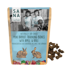 Sachet SANA Mini Rabbit Training Bones pomme et chou kale