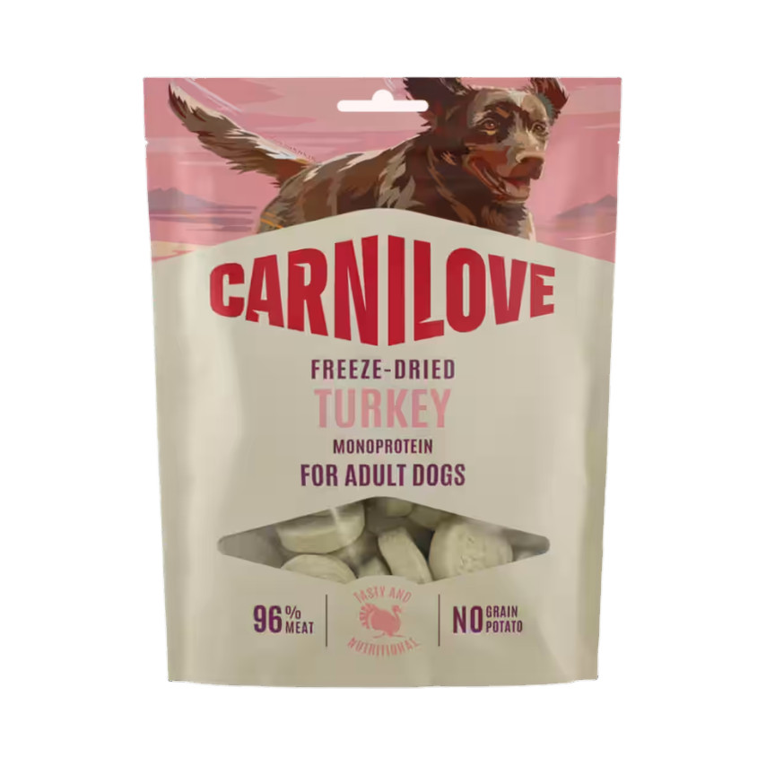 Sachet Carnilove Freeze-Dried Turkey monoprotéine