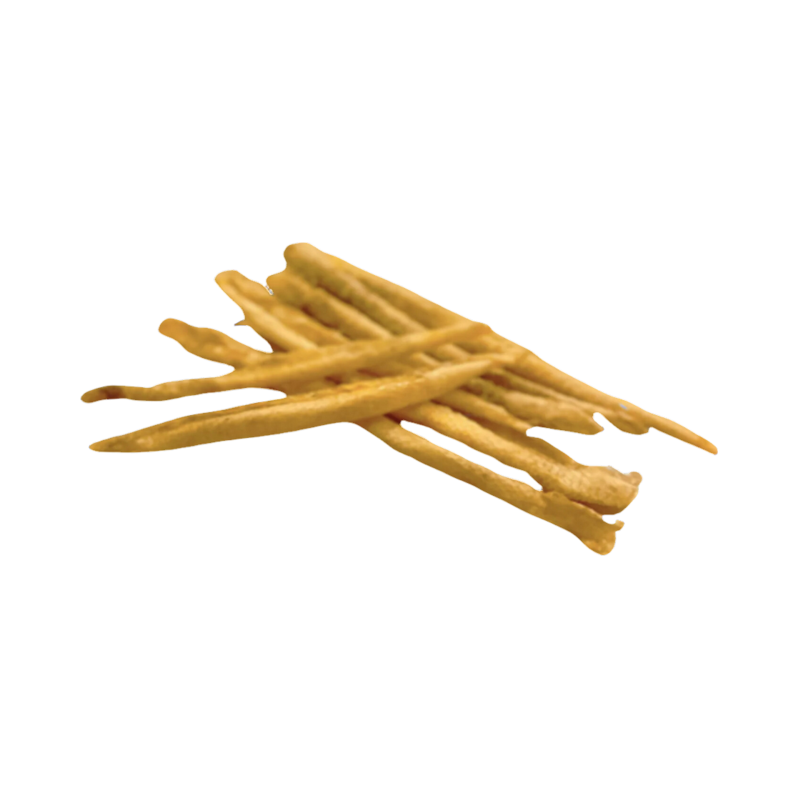 Sticks de sébaste séchés fins et dorés, en fagot