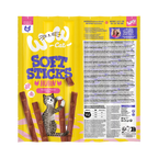 Recto et verso du sachet WOW Soft Sticks poulet