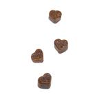 Quatre bouchées en forme de cœur