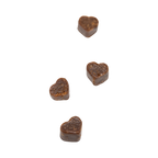 Quatre bouchées en forme de cœur