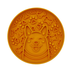 Gamelle corgi orange vue de dessus