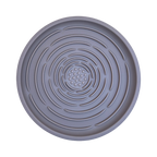 Disque gris à labyrinthe circulaire