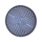 Disque gris à arcs et rayures