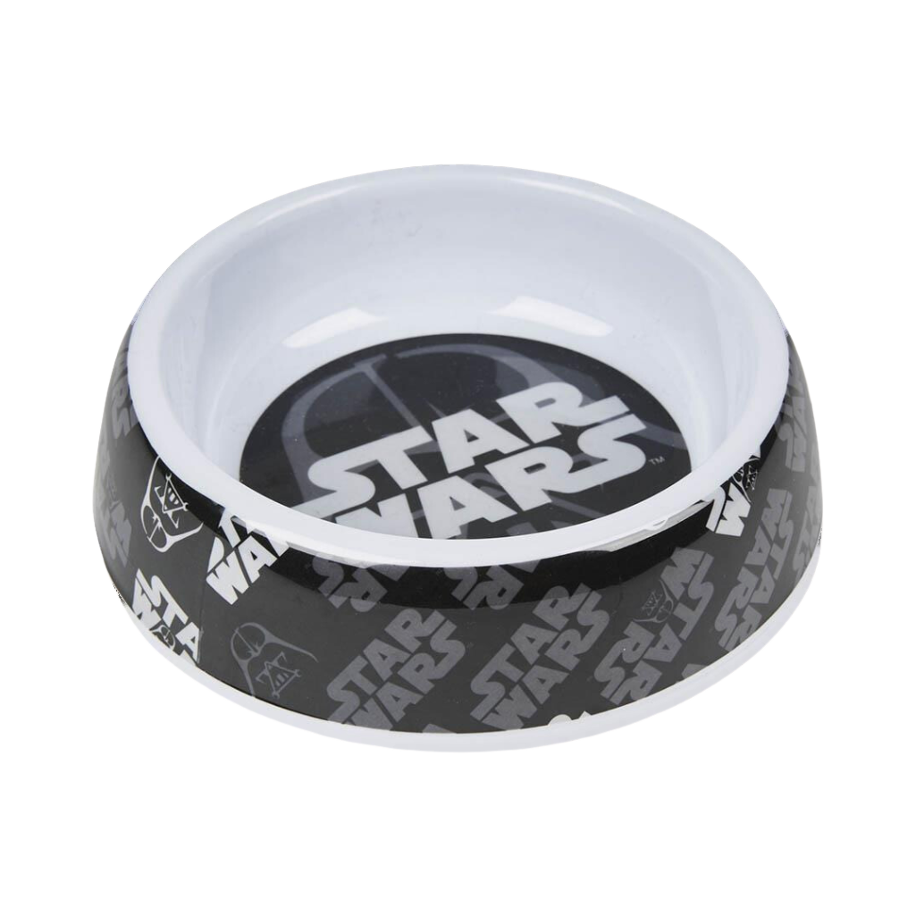 Bol noir et blanc imprimé logo STAR WARS au fond