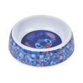 Bol mélamine bleu imprimé Stitch avec fond illustré