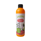 Bouteille orange étiquette dessinée, bouchon noir