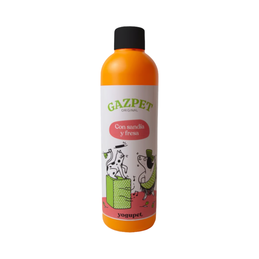 Bouteille orange étiquette dessinée, bouchon noir
