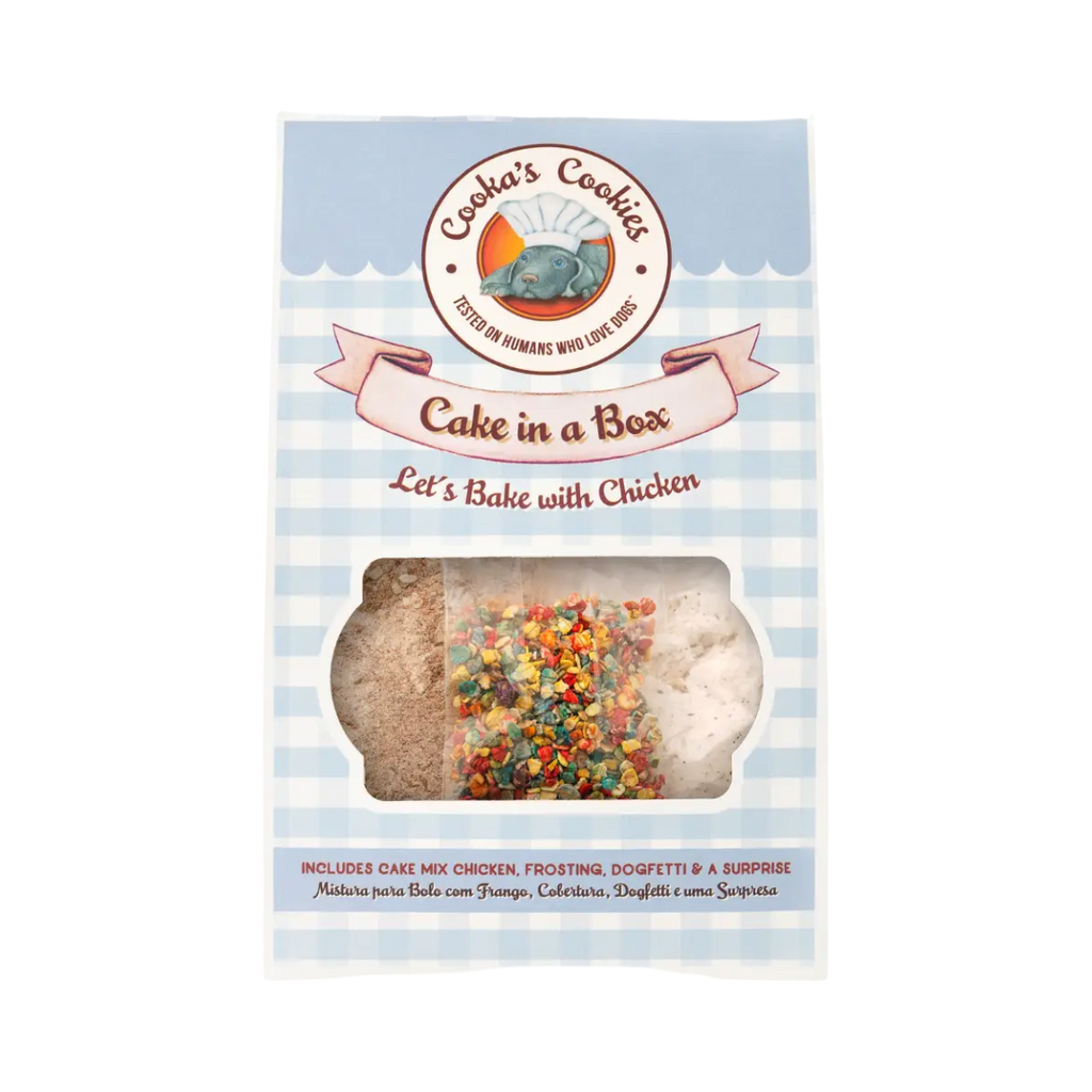 Boîte bleue Cake in a Box Let's Bake with Chicken