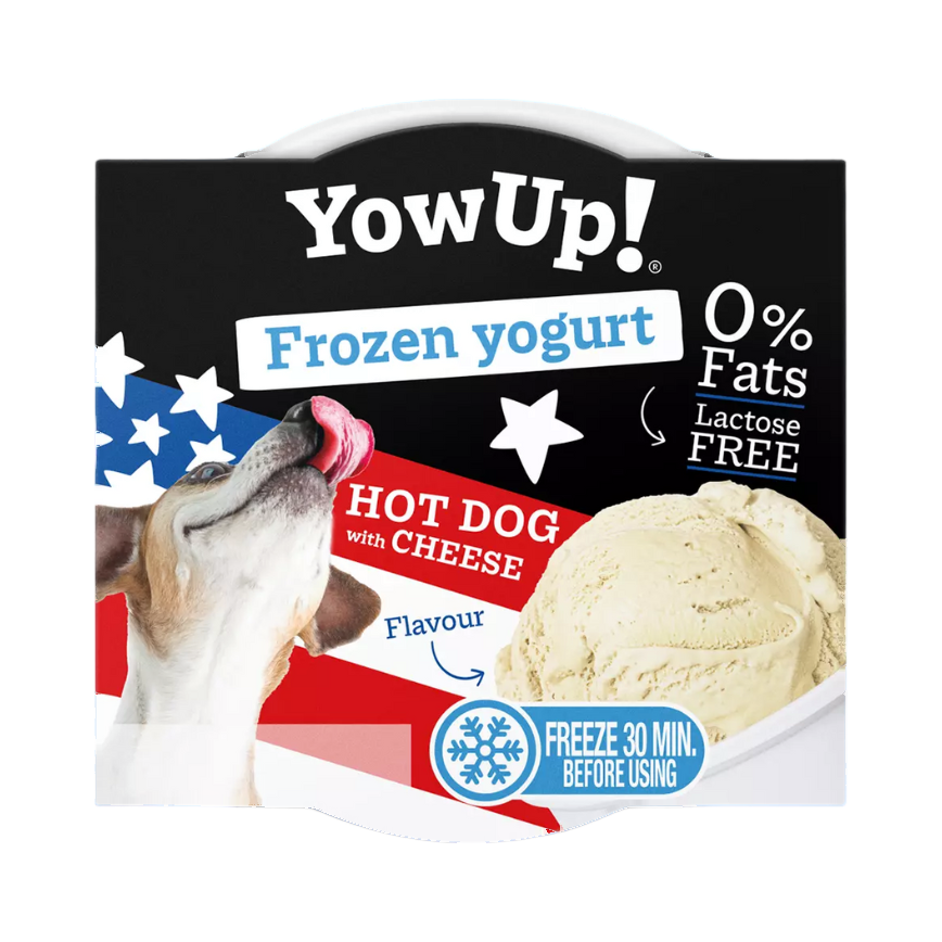 Pot de Frozen yogurt YowUp Hot Dog with Cheese à glacer